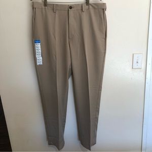 NWT mens Haggar Cool18Pro Classic4 way stretch hidden expandable waist size36W30